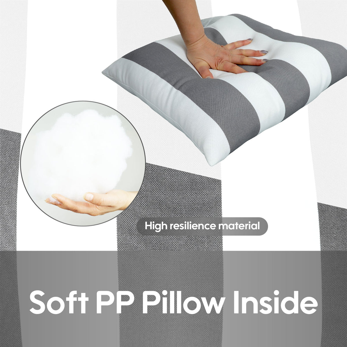 2 Pack Outdoor Throw Pillows (18x18 Inch)
