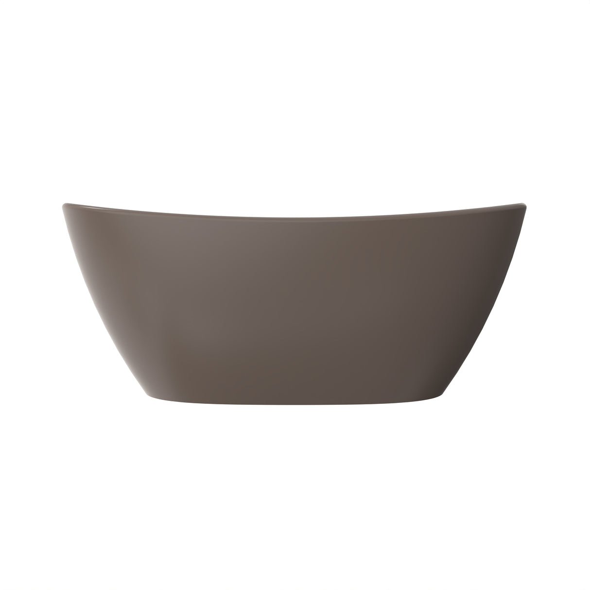 61 Inch Freestanding Solid Surface Soaking Bathtub