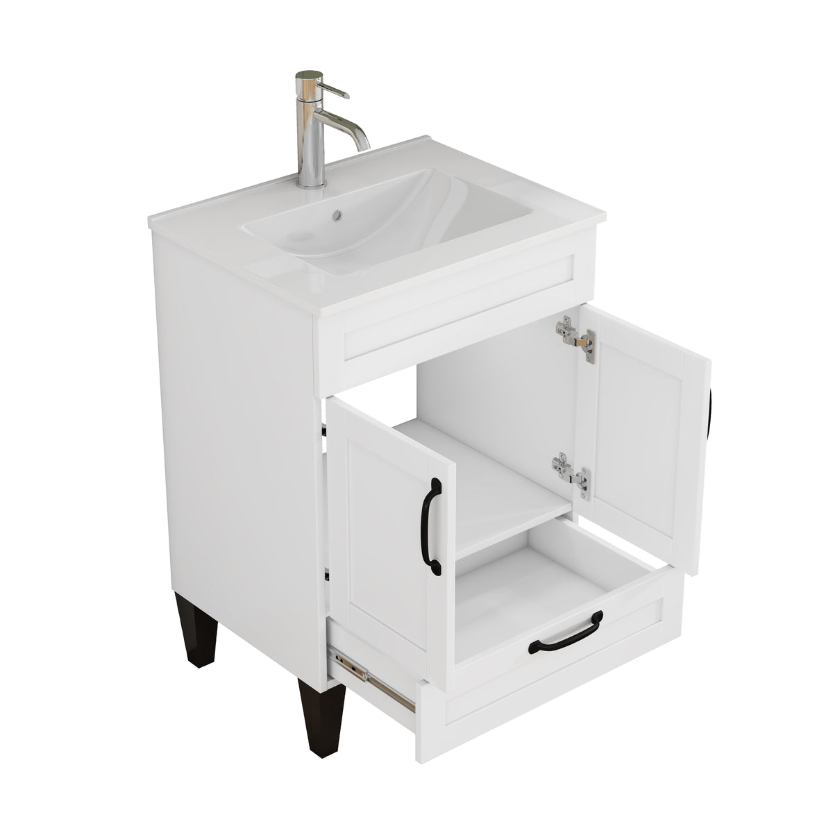 24-Inch Bathroom Vanity With Sink Combo