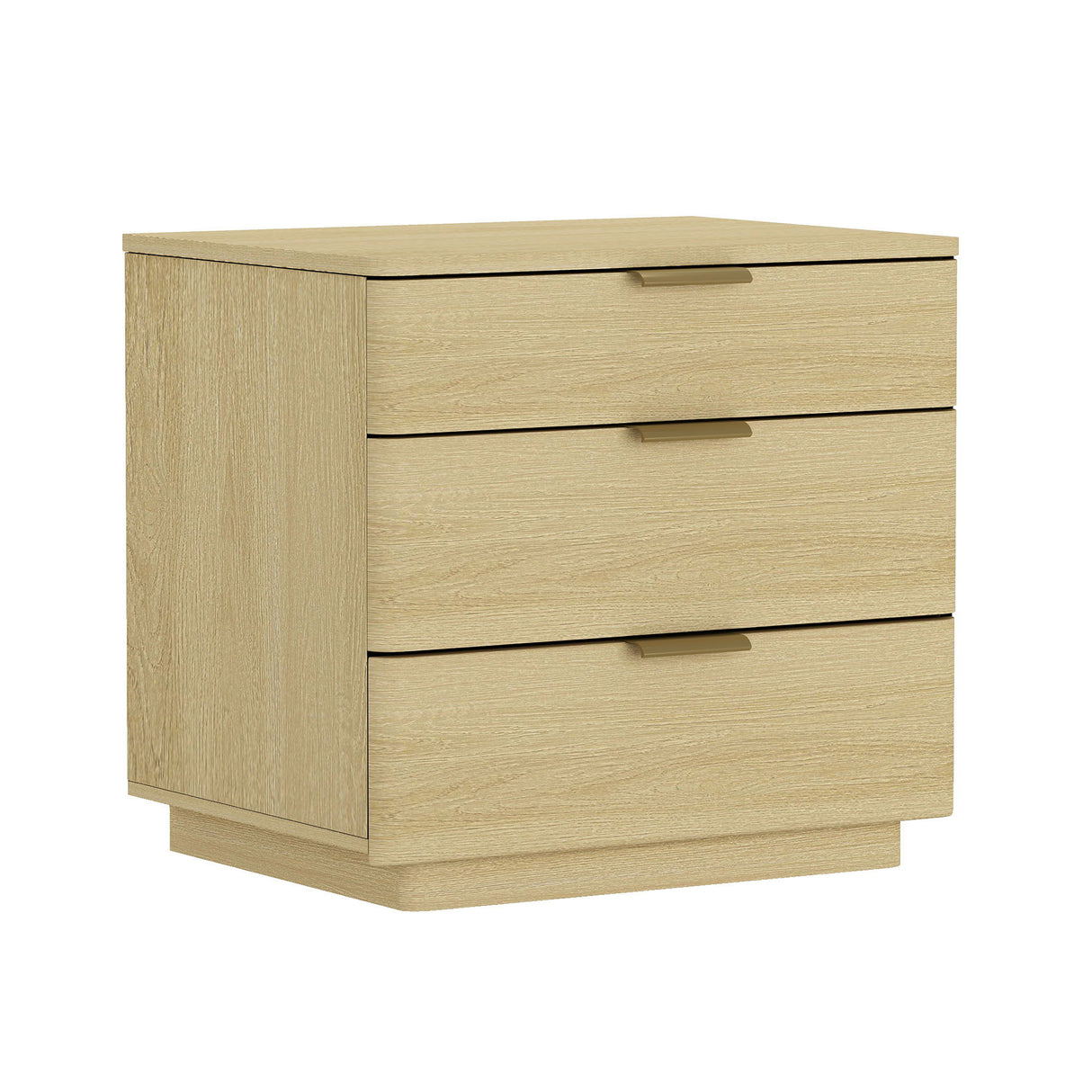 Payton - Nightstand With 3 Drawers - Oak