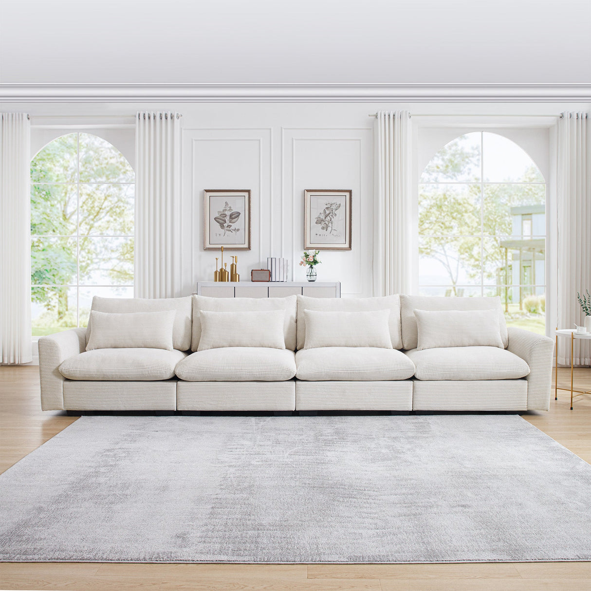4 Seater Deep Seat Couches for Living Room