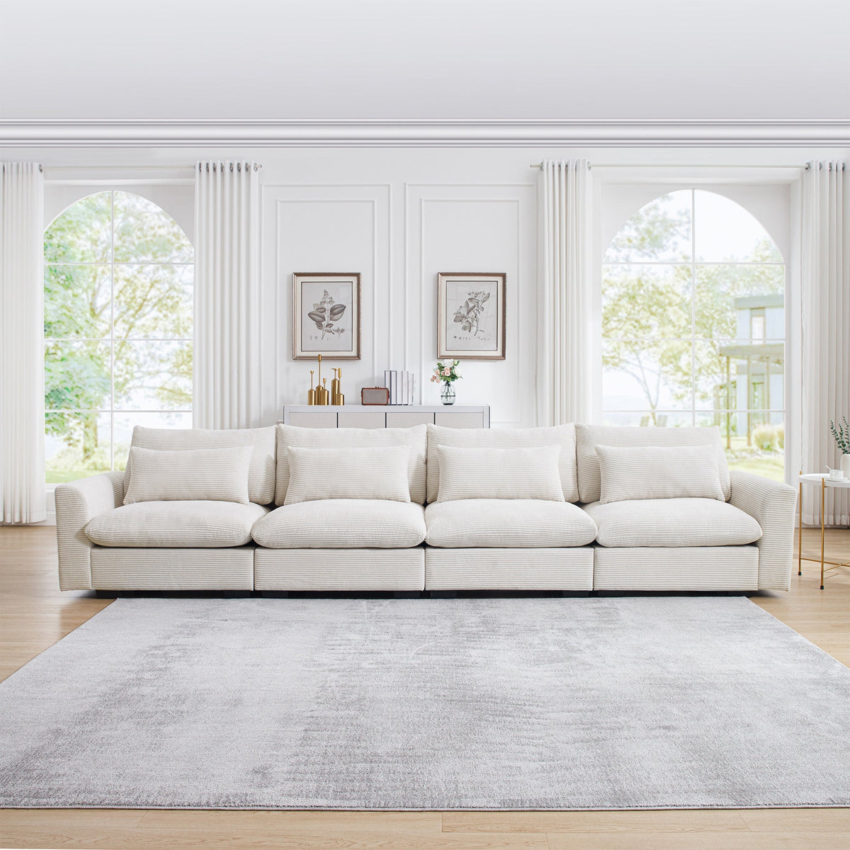 4 Seater Deep Seat Couches for Living Room
