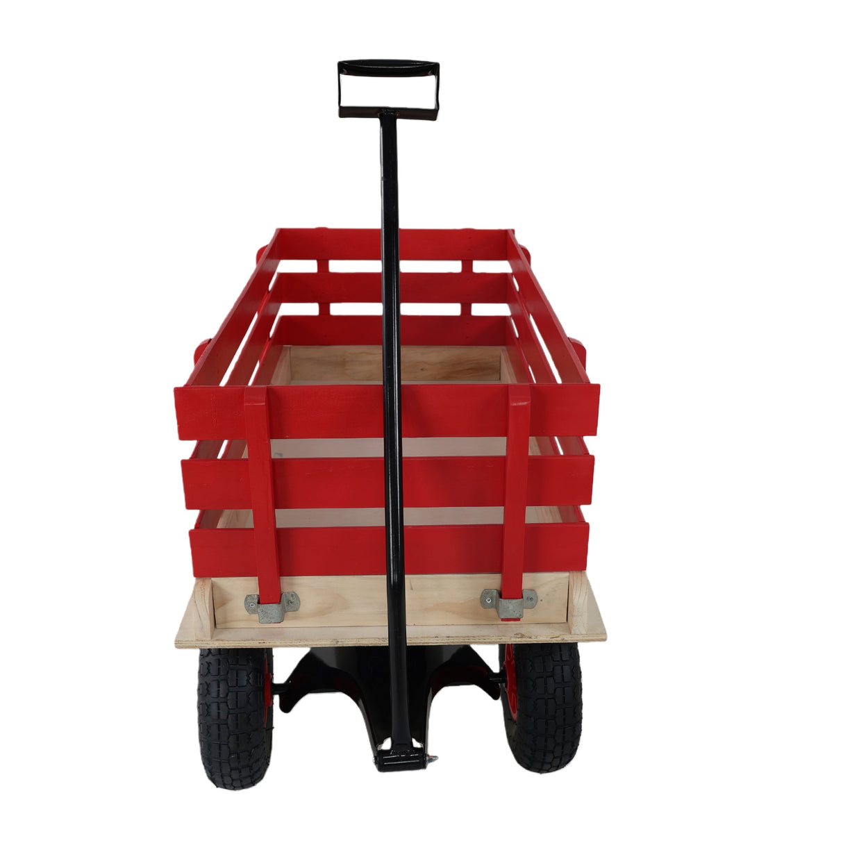 Children's and garden wooden carriagesall-terrain rubber inflatable wheelers