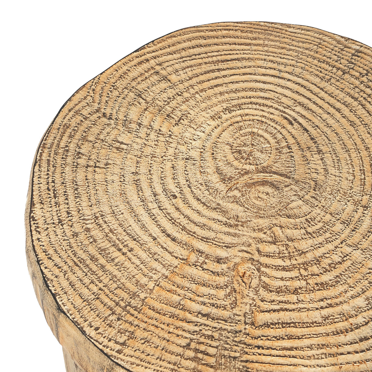 MGO Wood Grain Side Table - Natural