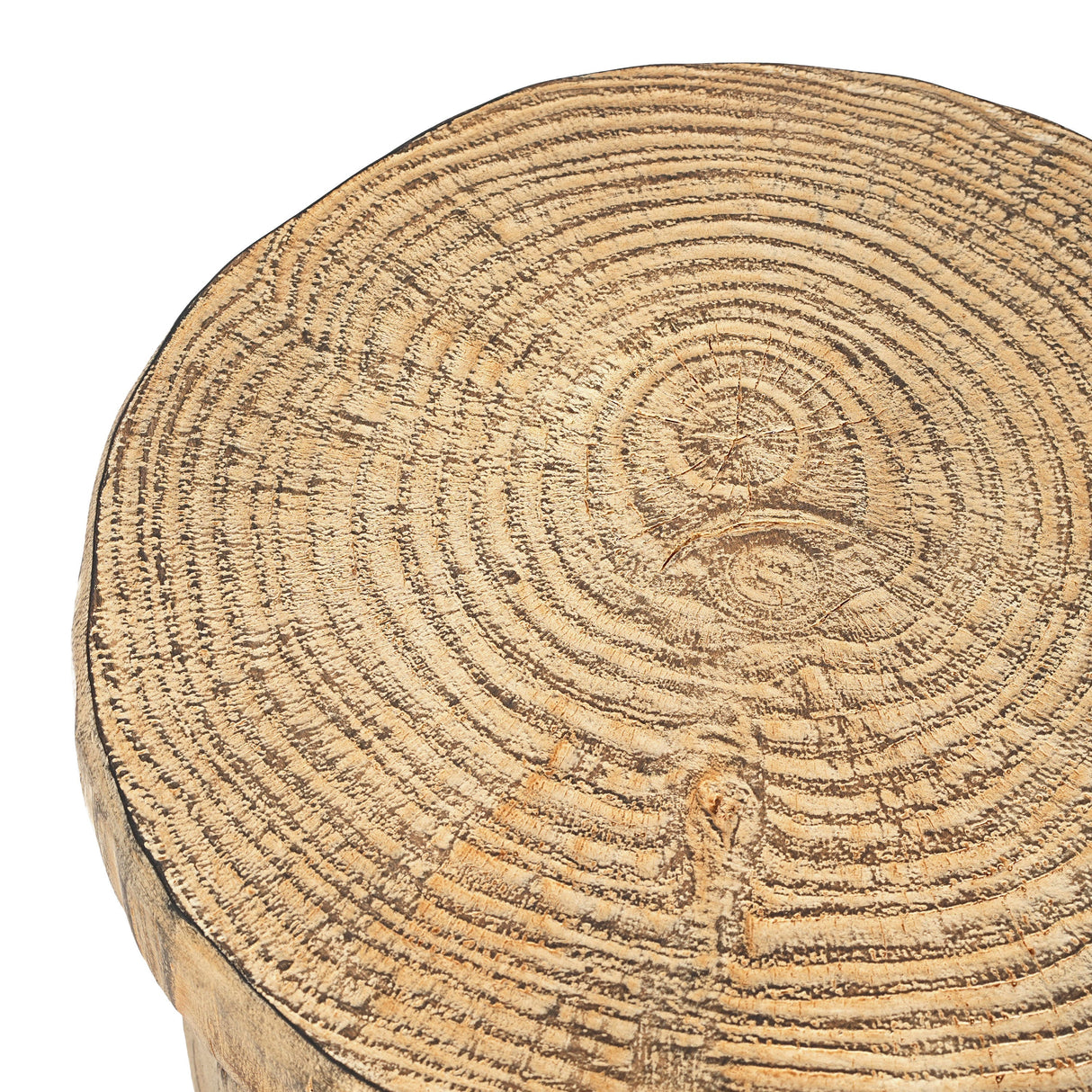 MGO Wood Grain Side Table - Natural