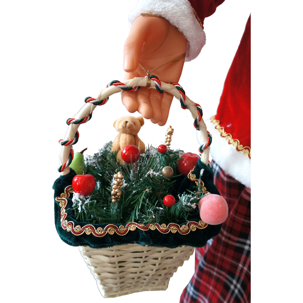 58-in. Dancing Mrs. Claus Animatronic with Basket