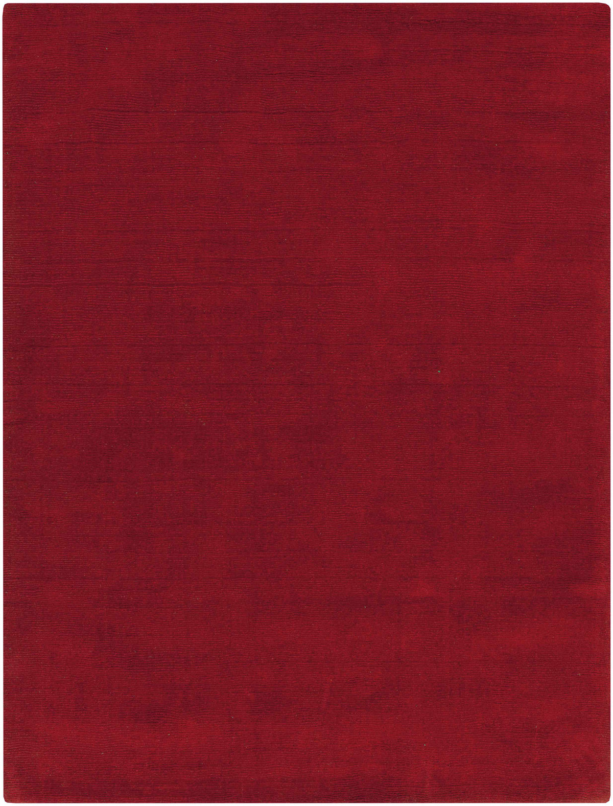 Brockton Solid Wool Crimson Red Area Rug - Clearance