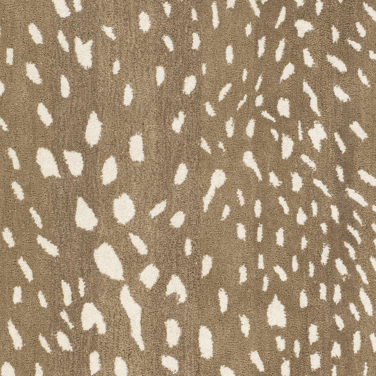Athena Brown Giraffe Print Wool Rug