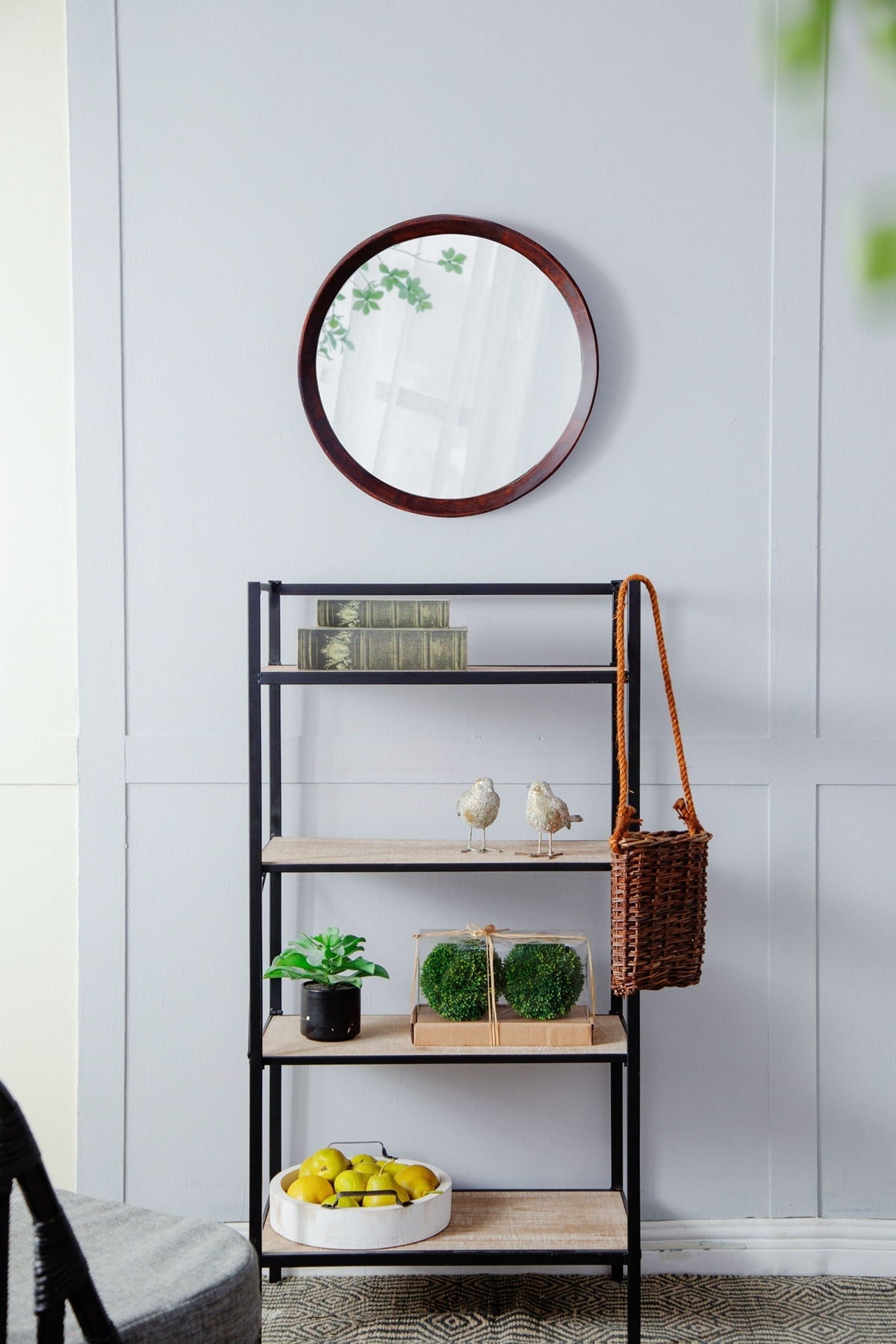 Transitional Decor Style Wall Mirror Decor With Frame For Bathroom