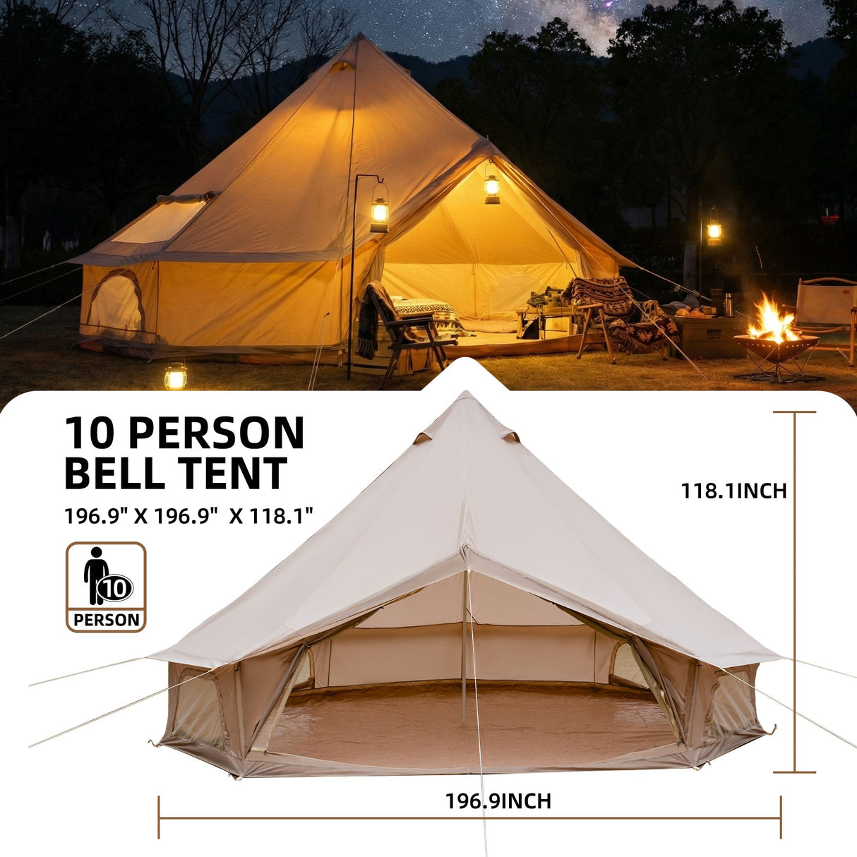 4 Season Bell Tent 16.4FT