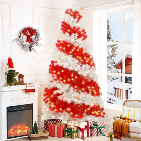 6-Foot-Candy-Cane-Christmas-Tree-with-300-LED-Lights-Christmas-Trees