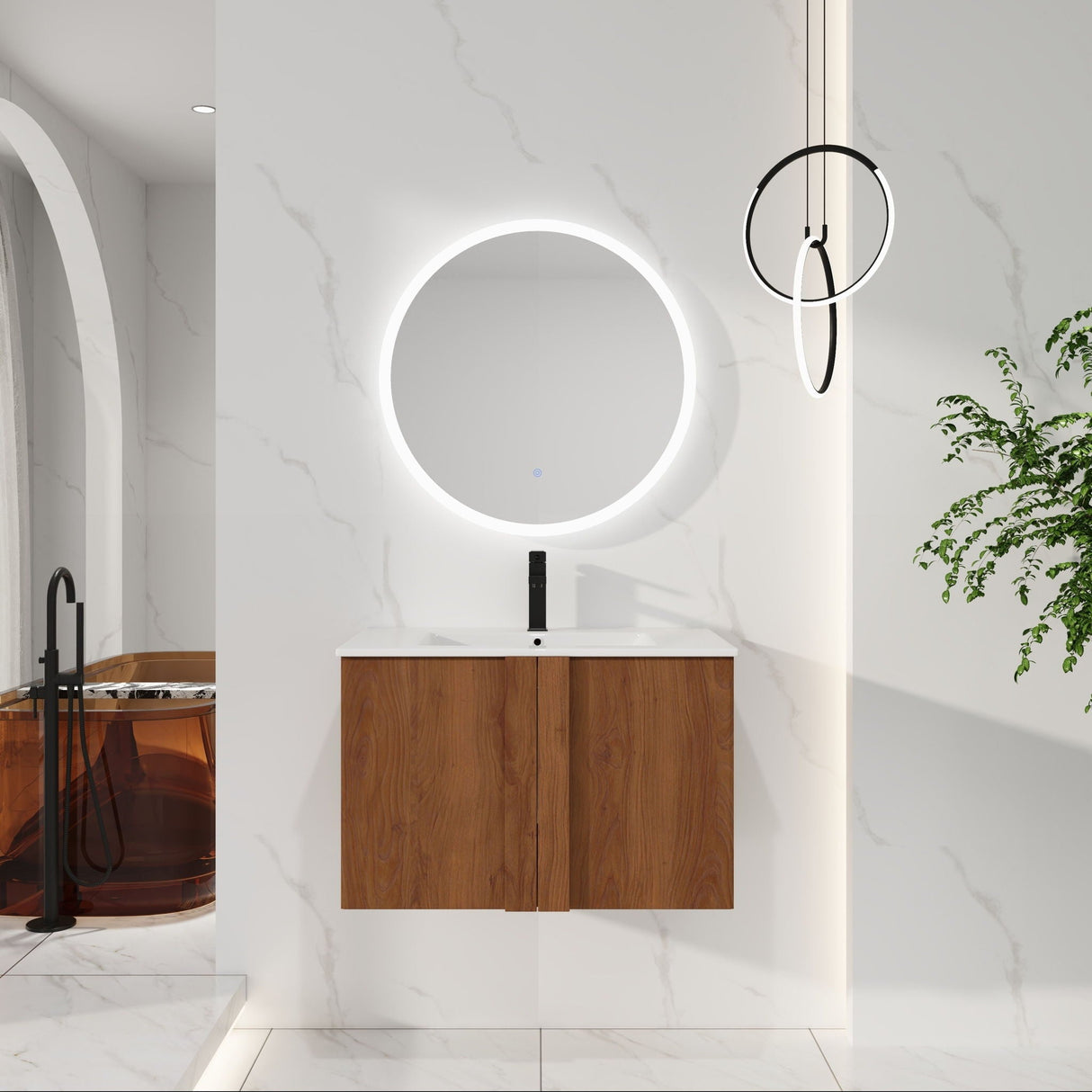 Floating Bathroom Vanity With Sink Combo