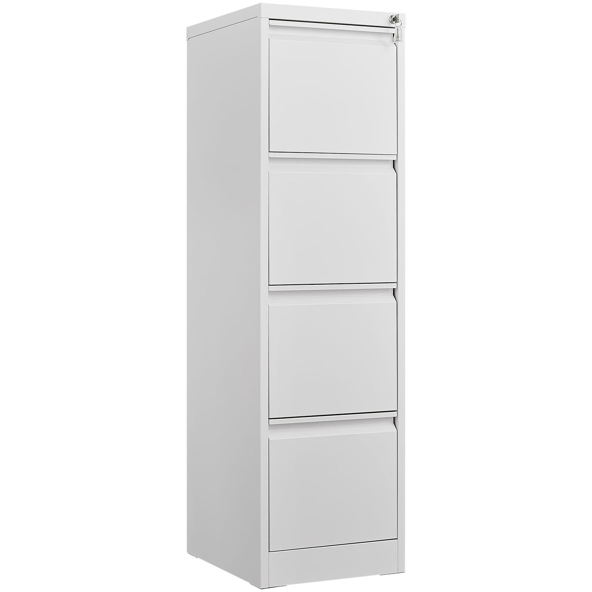 Durable Metal 3 Drawer File Cabinet With Lock For Office Storage