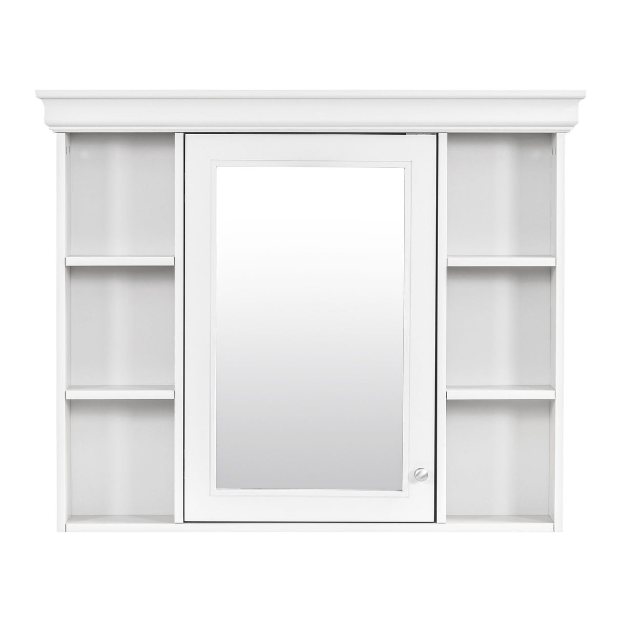 Bathroom Vanity With Medicine Cabinet, Storage Cabinet With 4 Drawers, Adjustable Shelf Mirror