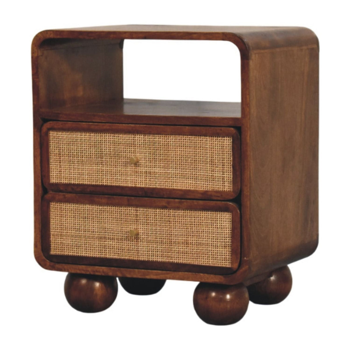 Larissa - 2 Drawer Nightstand - Brown