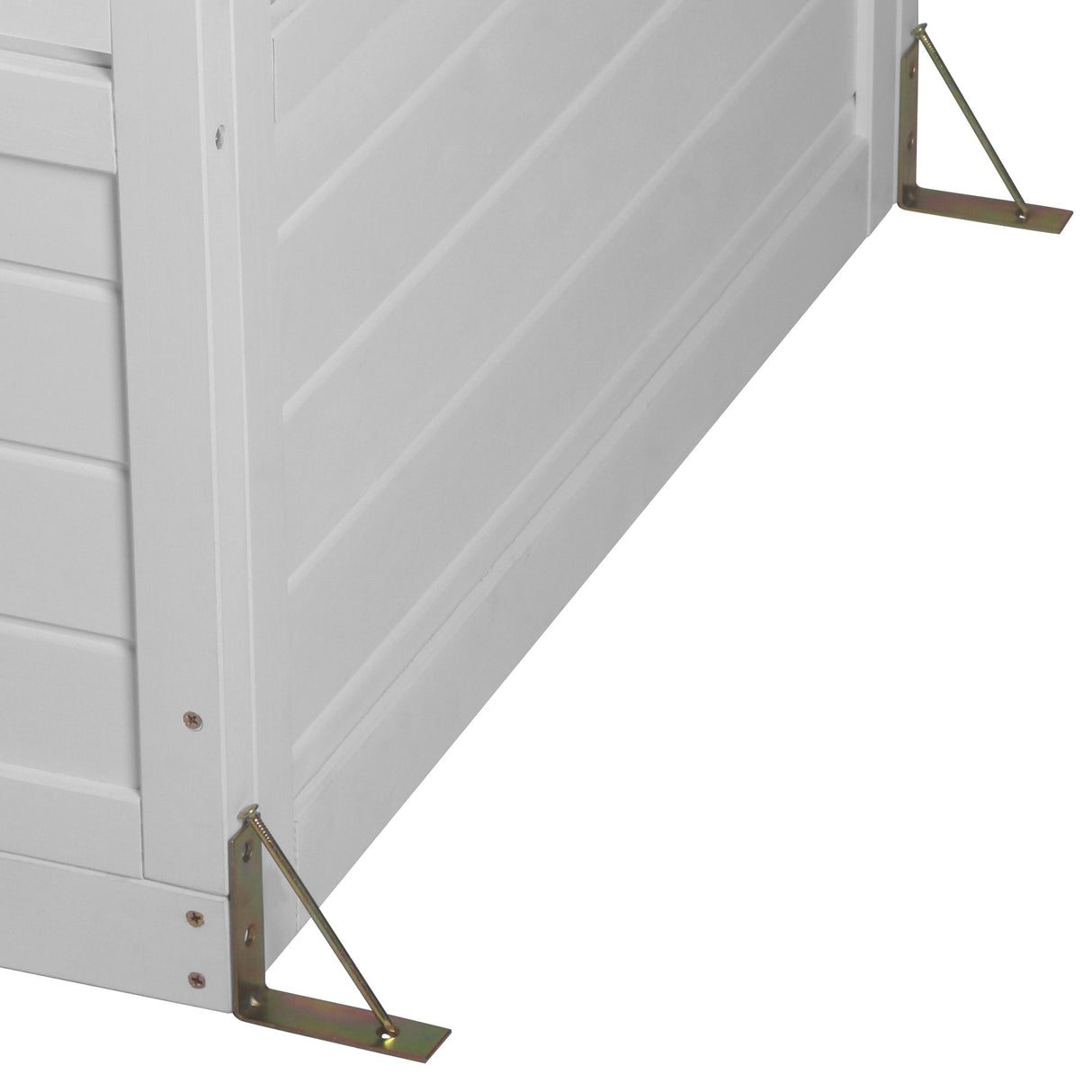 TOPMAX 78-inch Wooden Walk-in Greenhouse with 4 Skylights and Folding Shelves