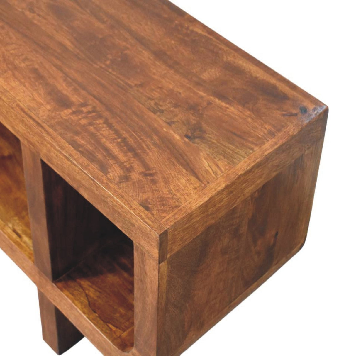 Solid Wood Orion Curved Media Unit