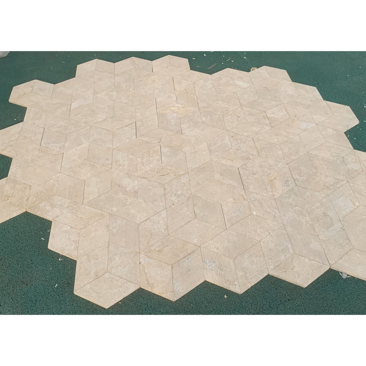 Hexagon Natural Marble Polished Tile For Wall And Floor (Set of 12)