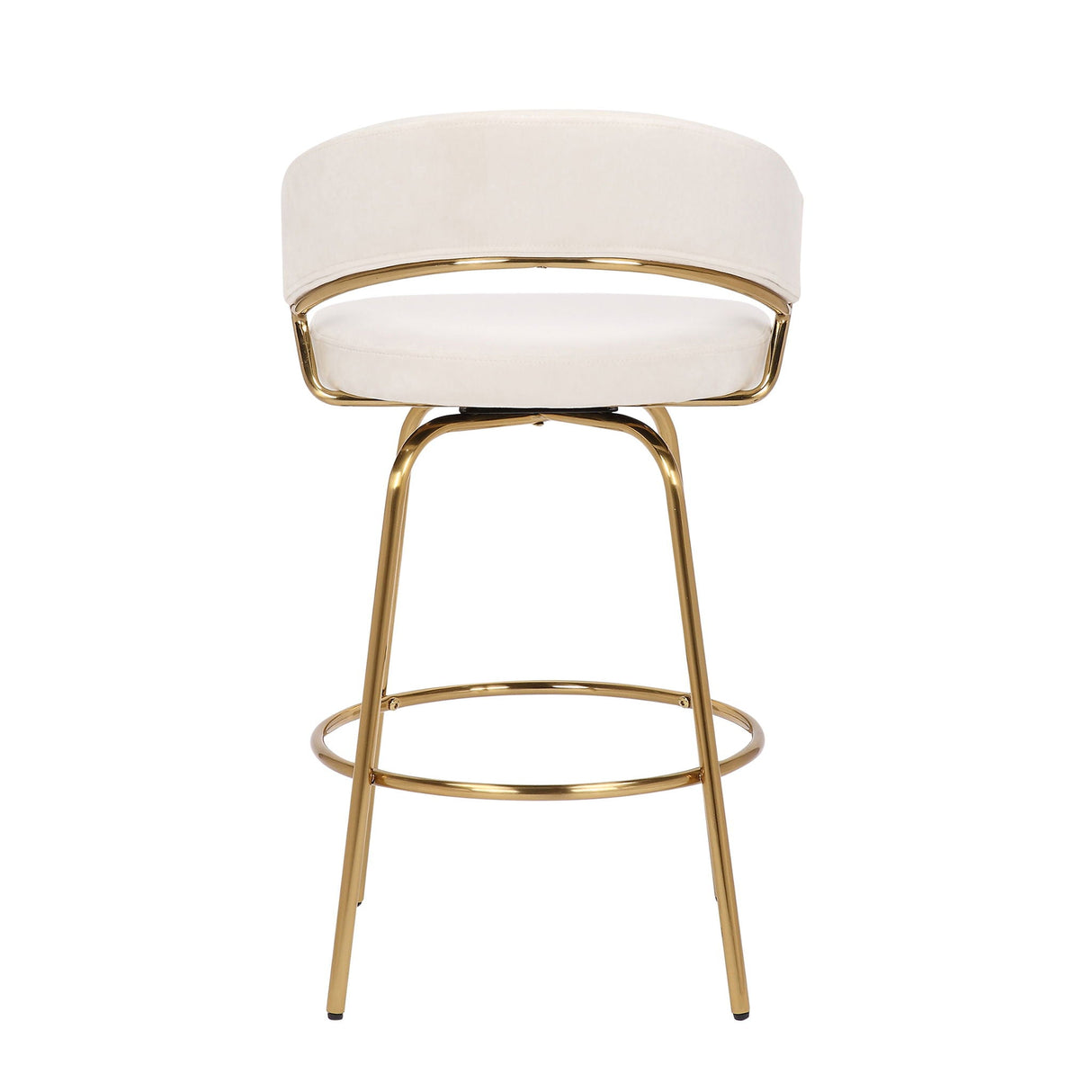 Jie - Glam Fixed Height Counter Stool (Set of 2)