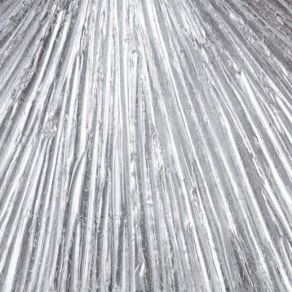 Silver Luster™ — Signature Sunburst Hand-Painted Dimensional Resin Wall Art
