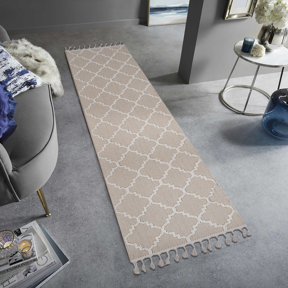 NAAR Guros Collection Trellis Indoor/Outdoor Area Rug