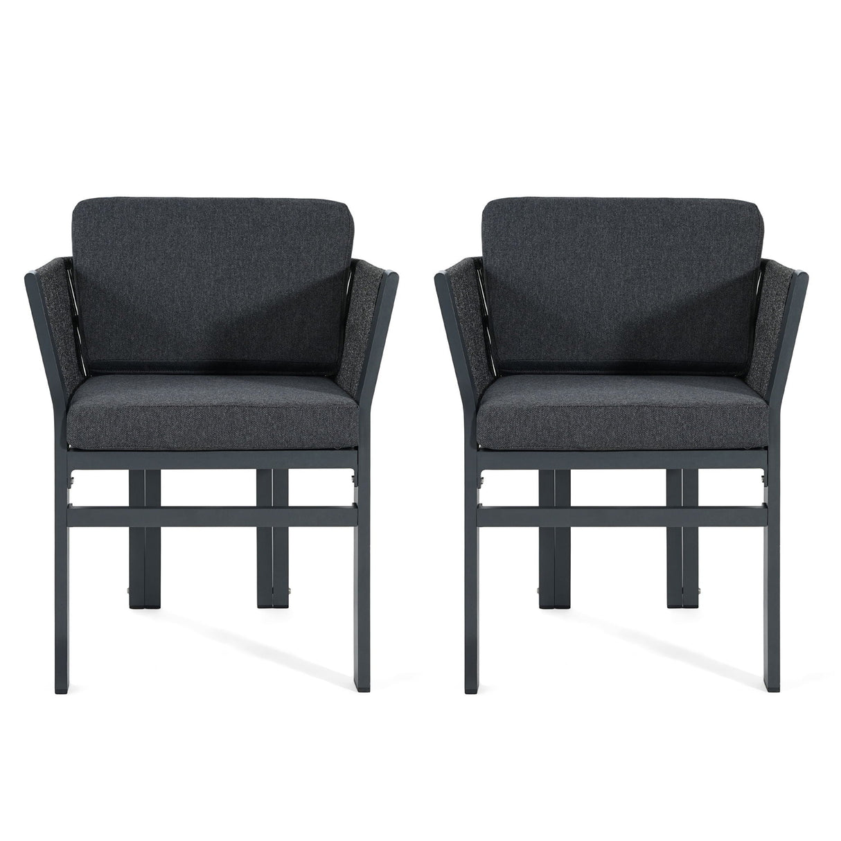 Outdoor Dining Chair, All-Weather Patio Seating For Backyard (Set of 2)