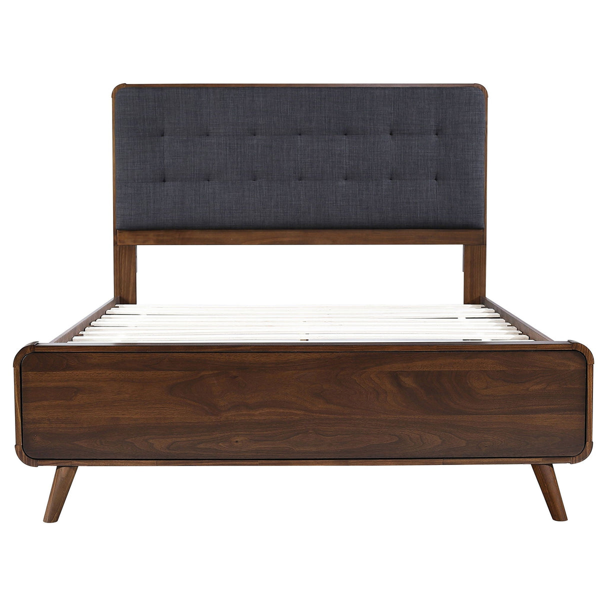 Robyn Wood Queen Platform Bed Dark Walnut