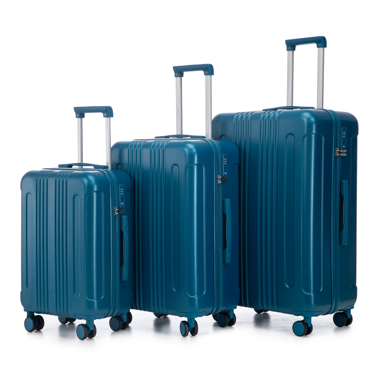 20'/24'/28'-3-pcs/set-in-ABS-Spinner-Wheel-Luggage-(Dark-Blue)-Luggage-Sets