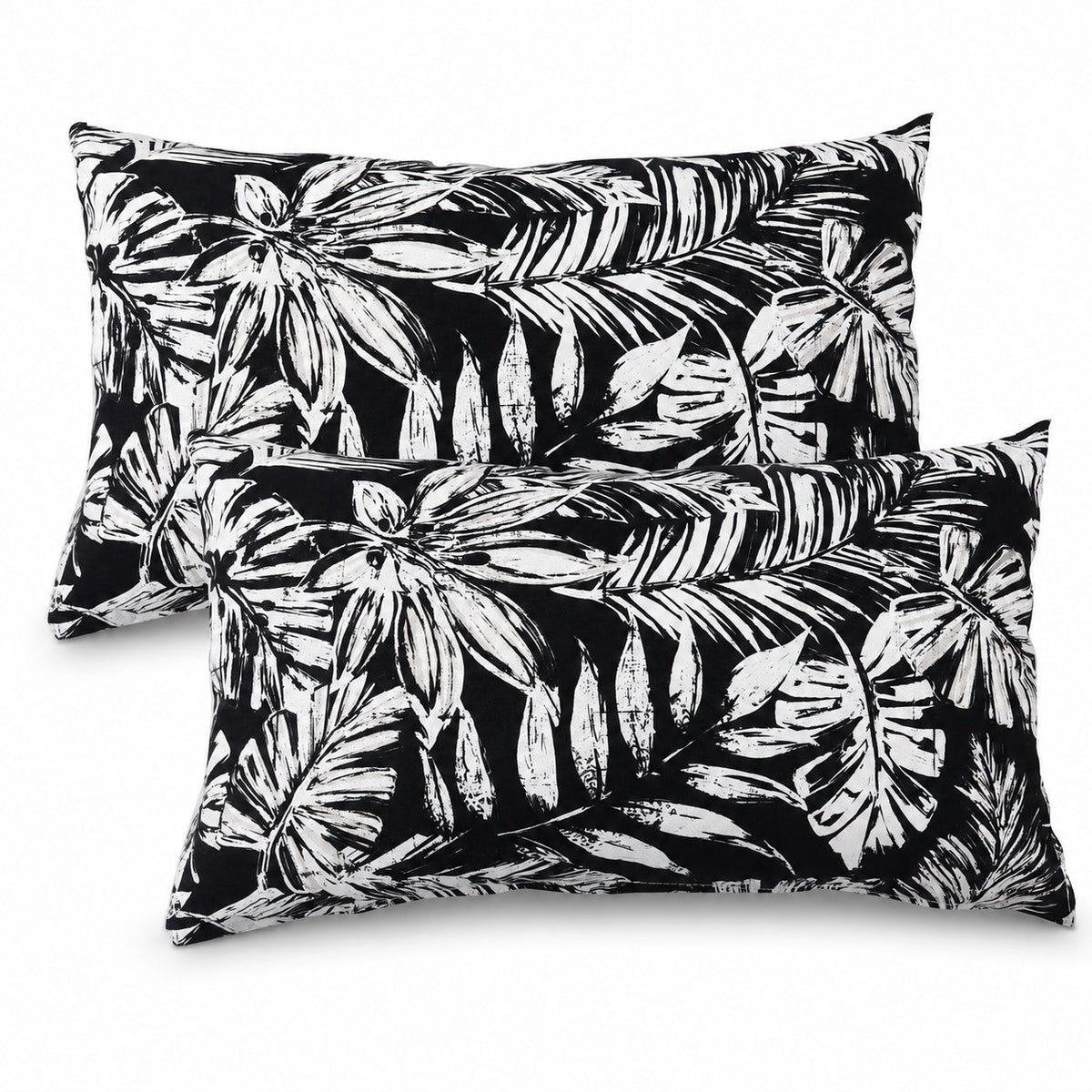 2 Pack Outdoor Lumbar Pillow with Inserts