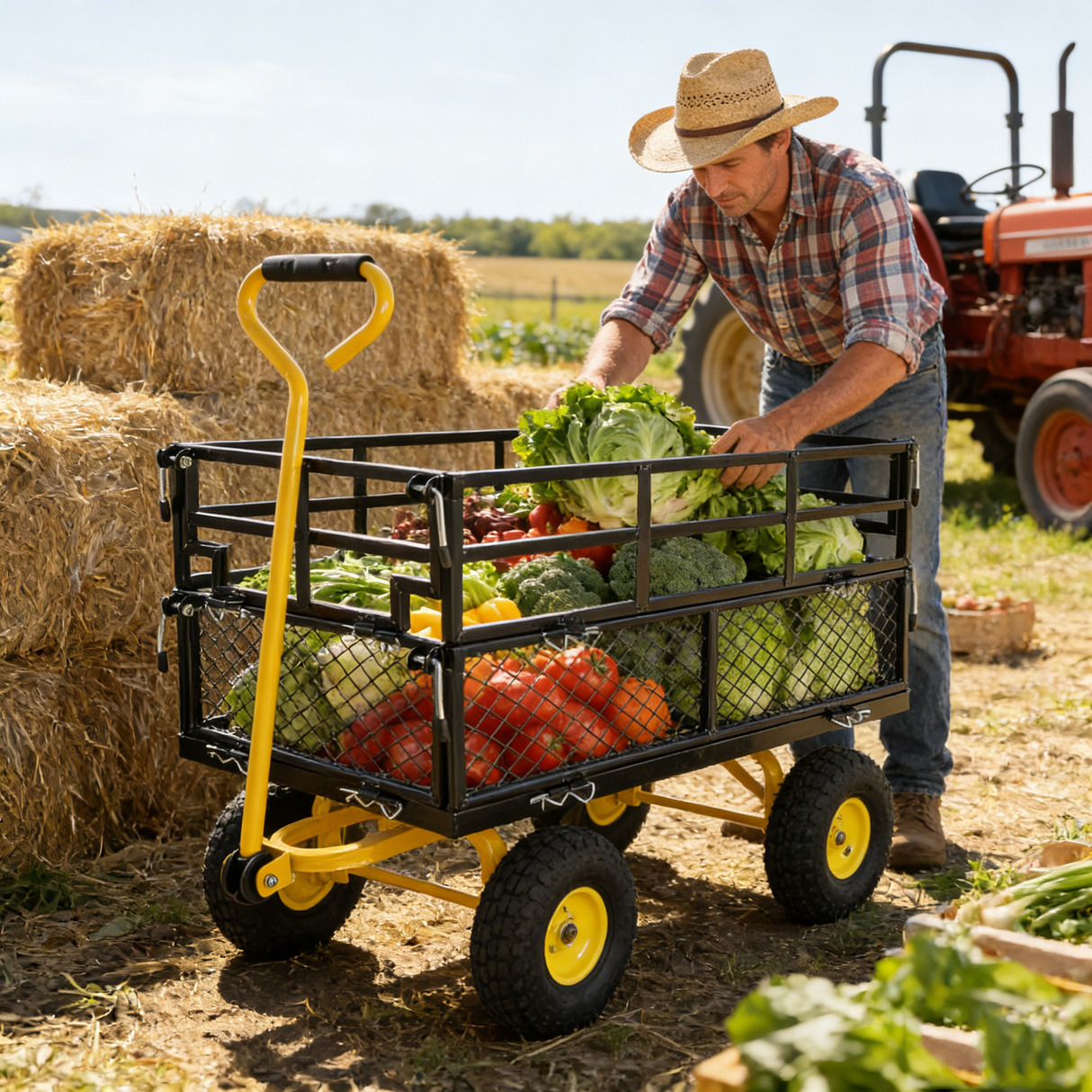 Wagon Cart Garden Cart Trucks Make Transporting Firewood Easier