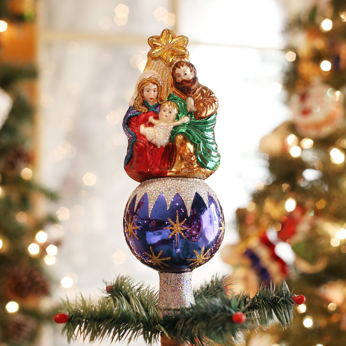 Old World Christmas Nativity Topper