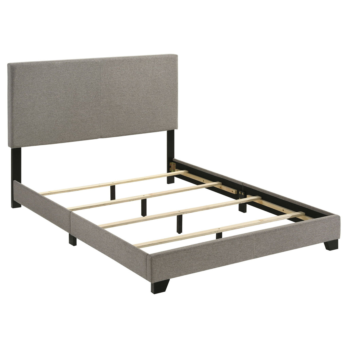 Dorian Fabric Upholstered Full Panel Bed Taupe