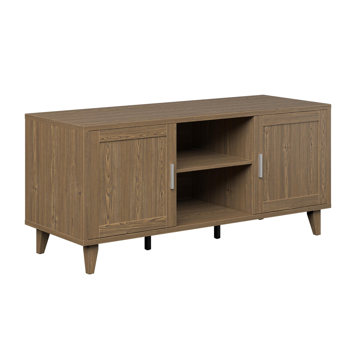 Modern 60 Inch TV Stand in Classic Walnut Finish