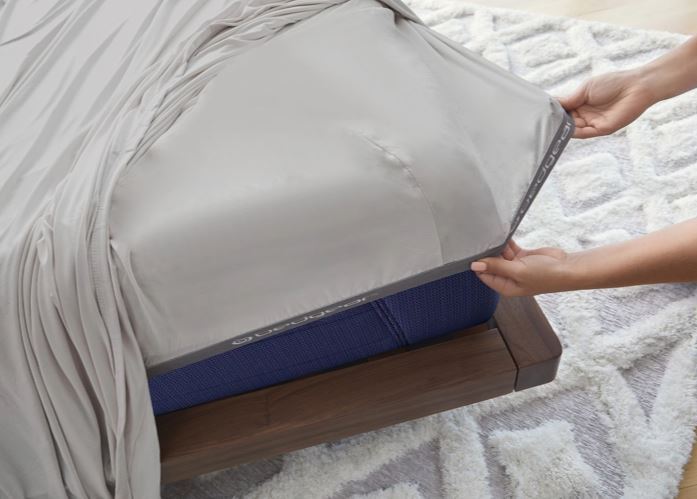 BedGear Vertex Sheet Set, Light Grey, Split King / Split Cal King