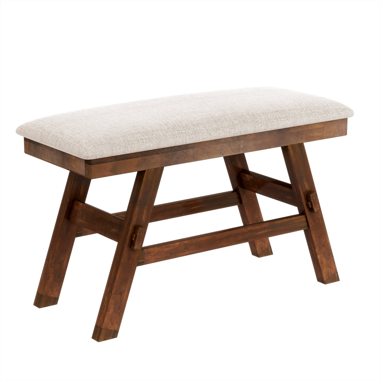 Charlie Walnut Farmhouse Counter Height 6-Piece Dining Set