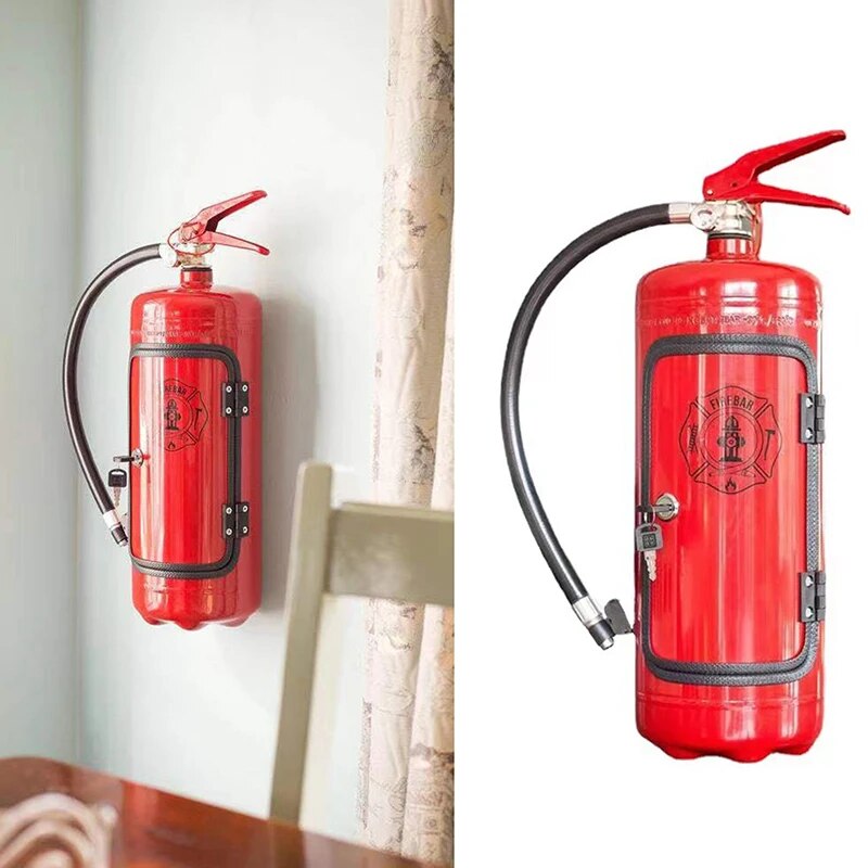 Fire Extinguisher Wine Bottle Holder Decorative Whiskey Champagne Bottle Stand