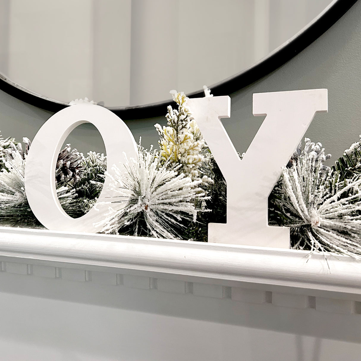 6-Ft. Christmas Snow Flocked Garland with Pinecones