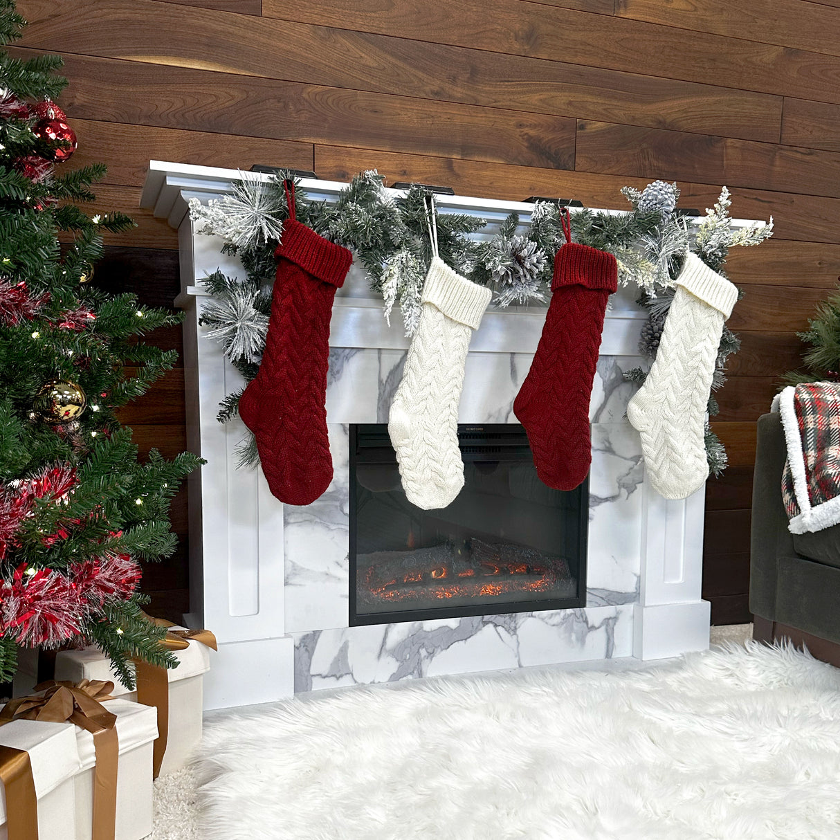 6-Ft. Christmas Snow Flocked Garland with Pinecones