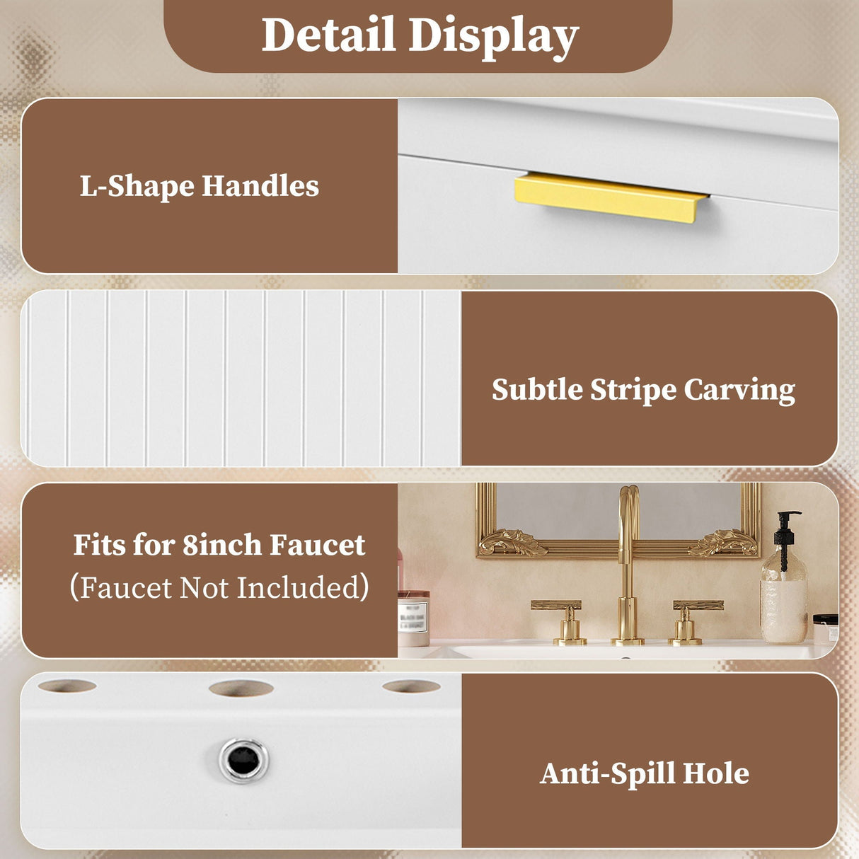 Wall Mounted Bathroom Cabinet With Side Cabinet Combo