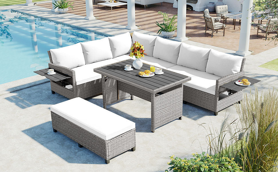 Tomax 5-Piece Outdoor Patio Rattan Sofa Set