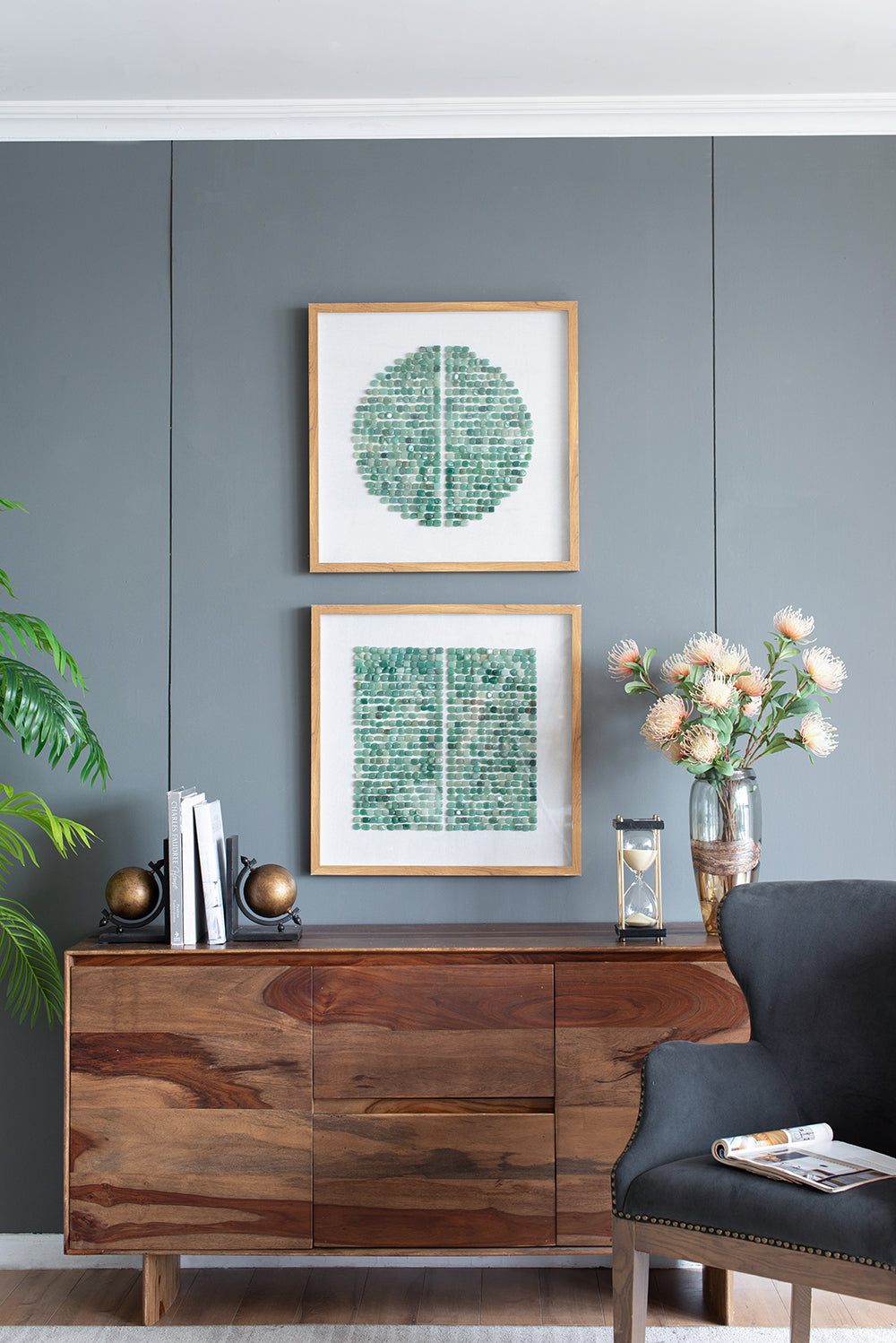 23.5'-x-23.5'-Elos-Stone-Shadow-Boxes-Wall-Art,-Set-of-2-Wall-Art