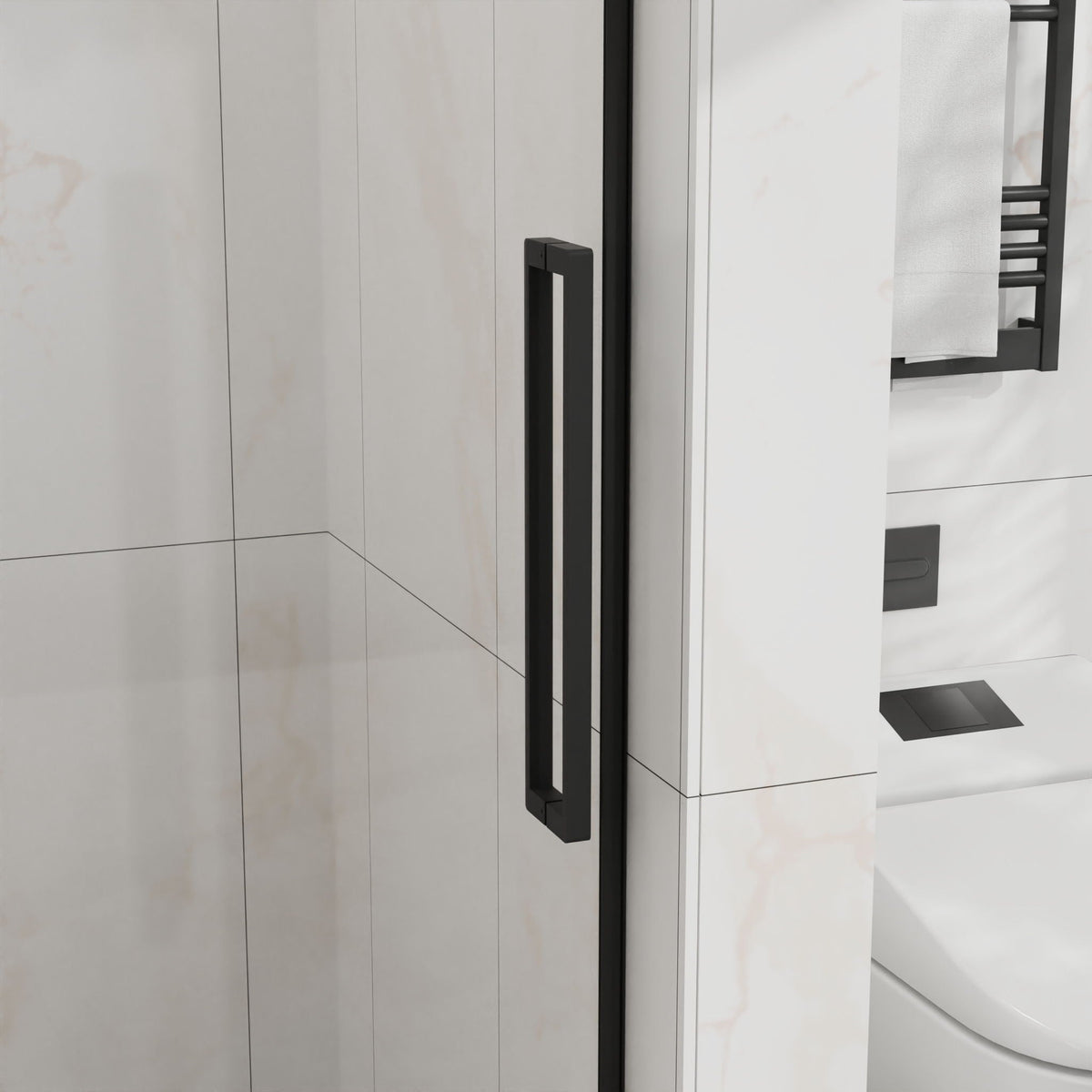 Frameless Tub Sliding Shower Door With Easy Clean Coating