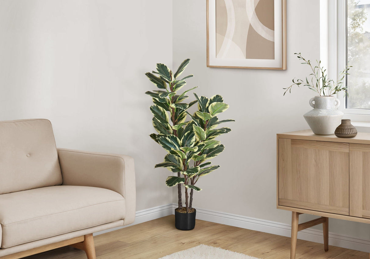 47" Tall Artificial Indoor Oak Tree with Real Touch Leaves