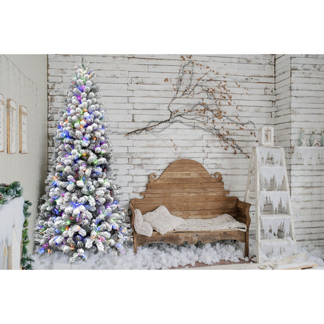 7.5-Ft.-Flocked-Alaskan-Pine-Christmas-Tree-with-Dual-Multicolor-&-Warm-White-LED-Lights-Christmas-Trees