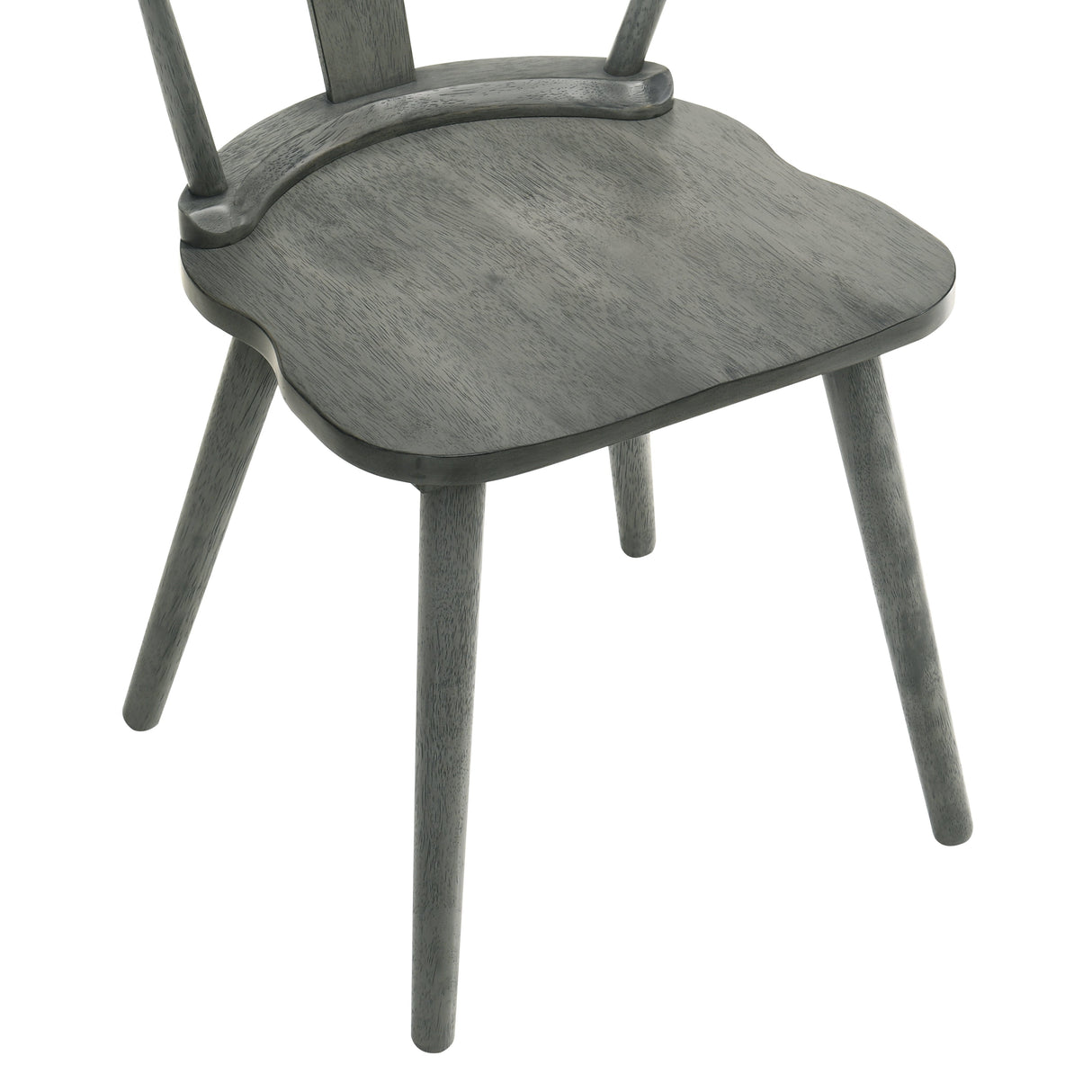 Modern Farmhouse Wood Dining Chairs, Set of 2