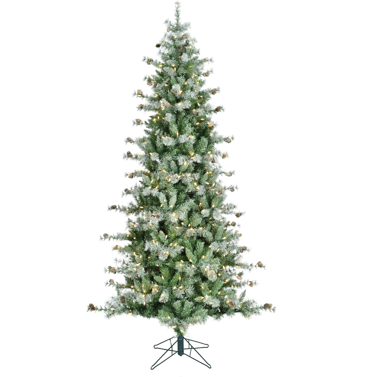 7.5-Ft. Buffalo Fir Slim Artificial Christmas Tree with White Incandescent Smart Lights