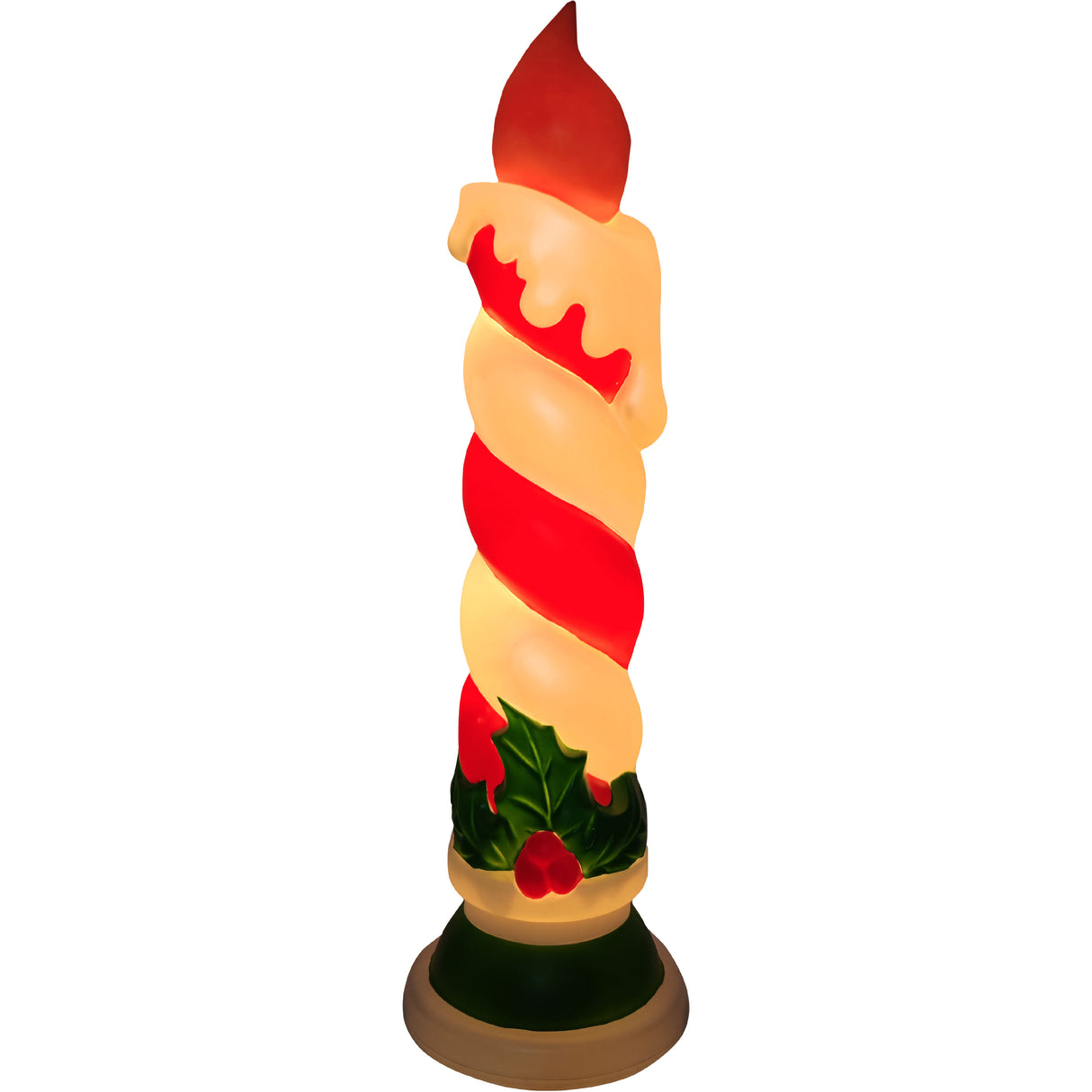 Fraser Hill Farm 40" Candle with Holly Christmas Blow Mold