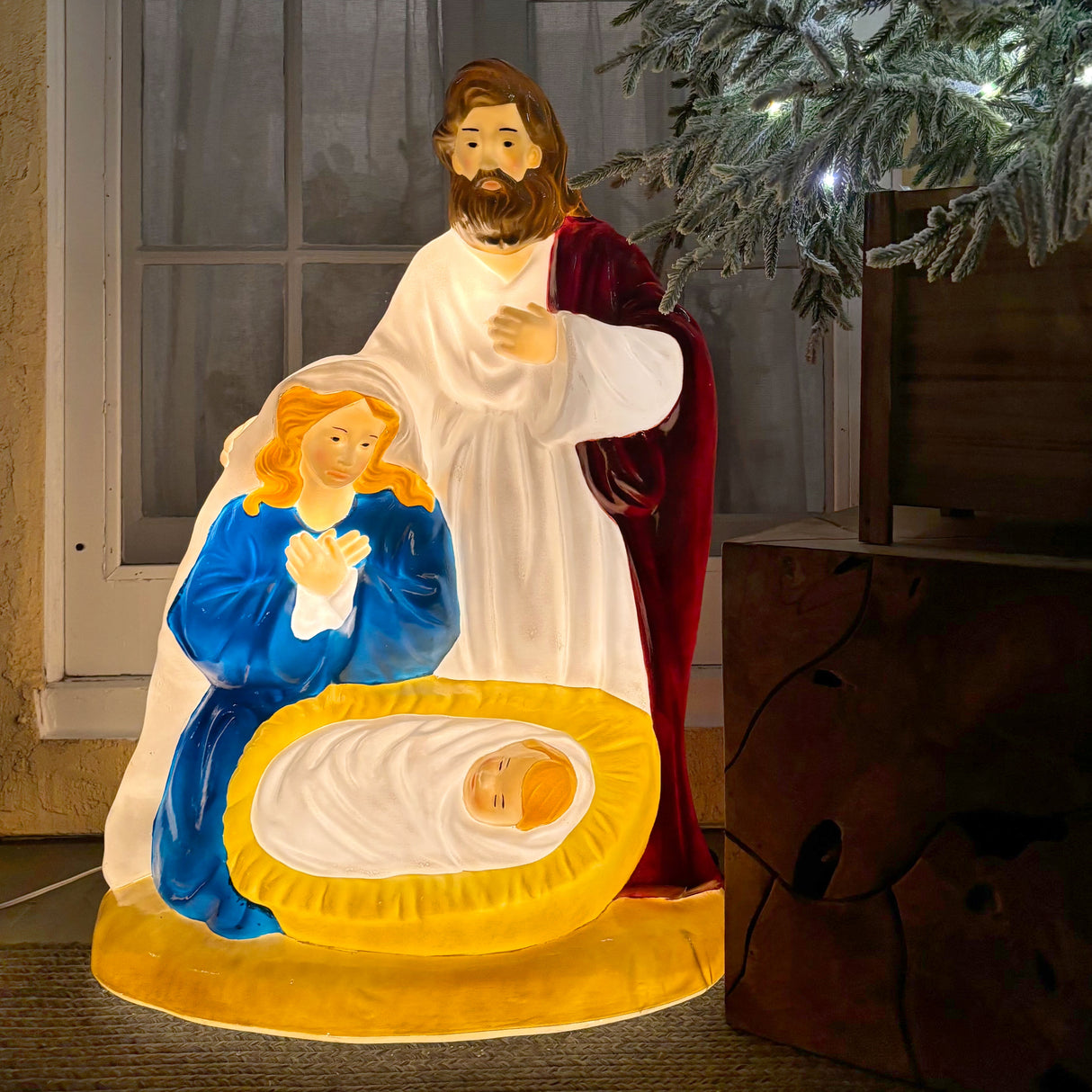Fraser Hill Farm 32" Nativity Christmas Blow Mold