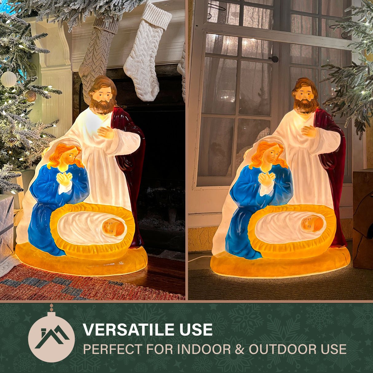 Fraser Hill Farm 32" Nativity Christmas Blow Mold