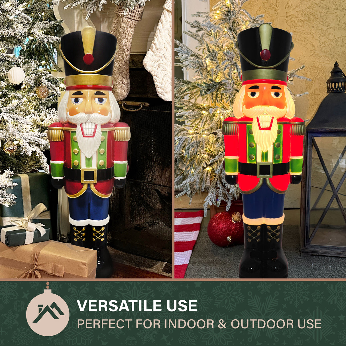 Fraser Hill Farm 40" Nutcracker Soldier Christmas Blow Mold